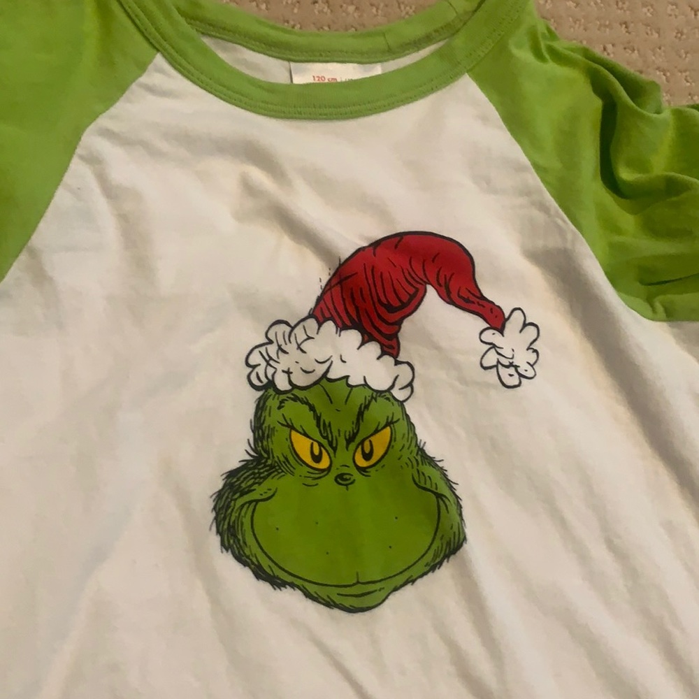 Hanna Andersson Grinch Shirt  US6-7